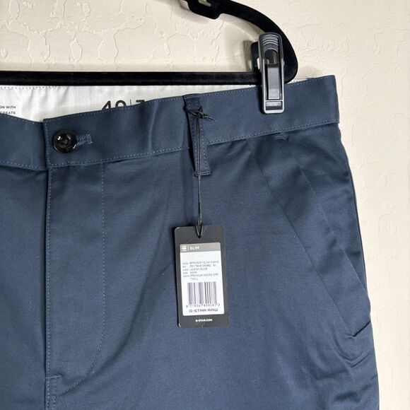 G-Star Raw Bronson Slim Chino Pants Blue - Picture 7 of 7
